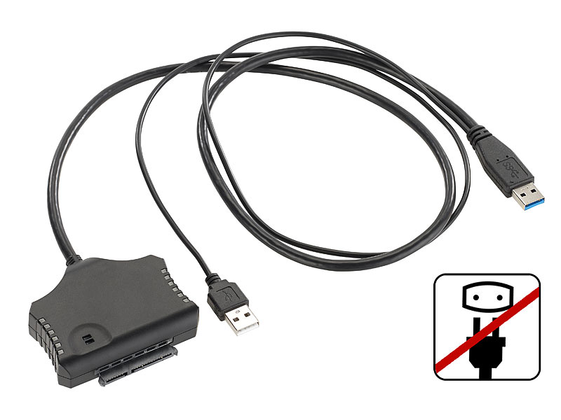 ; Festplatten-Adapterkabel mit USB-Stromversorgung Festplatten-Adapterkabel mit USB-Stromversorgung 