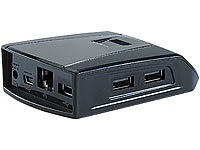 Xystec Portable Notebook-Dockingstation USB2.0, LAN & Audio; USB-Hubs & Dockingstations für Notebooks und Macbooks 