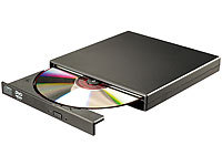 Xystec Externes DVD & CD-ROM-Laufwerk 8/24x, Super-Slim, USB 2.0
