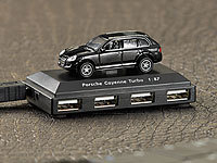 Xystec USB2.0-Hub im Sportwagen-Design "Porsche Cayenne Turbo"