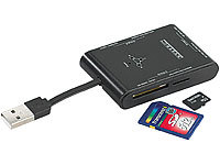 Xystec SDXC-fähiger Multi-Card-Reader CR-220.copy SD/microSD/MS Pro/M2