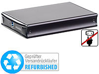 Xystec Netzteilloses USB-3.0-HDD-Gehäuse für 3,5"-Versandrückläufer; SATA-Festplatten-Adapter SATA-Festplatten-Adapter 