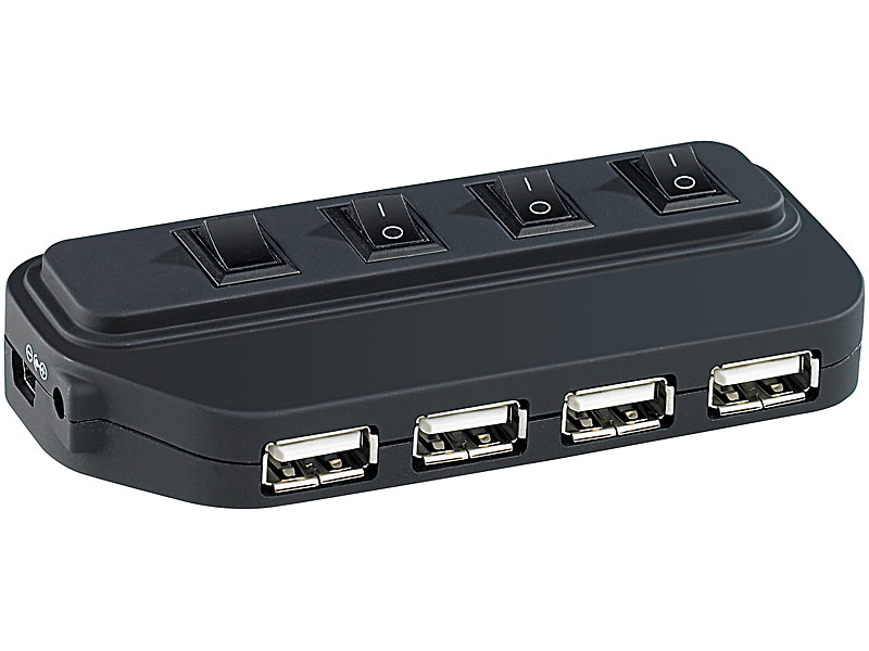 ; Aktive USB-3.0-Hubs mit Schnell-Lade-Funktion, Aktive USB-3.0-Hubs mit einzeln schaltbaren Ports 