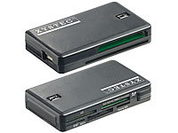 Xystec Smart-, SIM und Multi-Card-Reader mit 7 Slots, USB 2.0, Plug & Play; Aktive USB-3.0-Hubs mit Schnell-Lade-Funktion Aktive USB-3.0-Hubs mit Schnell-Lade-Funktion Aktive USB-3.0-Hubs mit Schnell-Lade-Funktion 