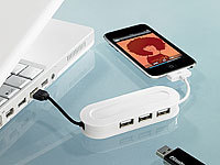 Xystec USB2.0-Hub mit 3 Ports und Dock-Connector für iPod/iPhone