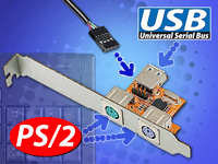 Xystec USB zu PS/2-Adapter auf PCI-Slotblech