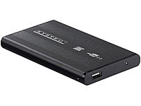 Xystec 2,5" Alu-Festplattengehäuse USB 2.0 für SATA-Festplatten; USB 2.0 Hubs USB 2.0 Hubs USB 2.0 Hubs USB 2.0 Hubs 