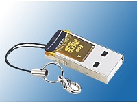 Xystec Ultrakleiner SDHC microSD-Cardreader USB2.0