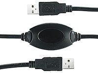 Xystec USB-KM-Switch für 2 PCs mit Datalink Funktion; USB 2.0 Hubs 