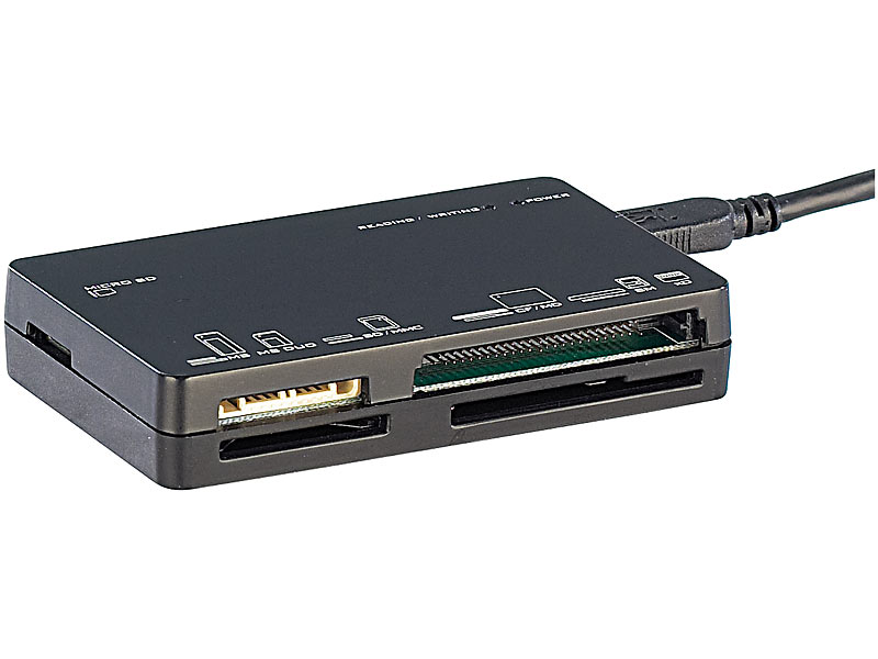 ; Kartenleser zum Lesen von SD und microSD externe Compactflash Kartenlese Memory CF Adapter 