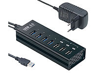 Xystec USB Ladehub, USB Hub mit Schnellladefunktion, USB Ladeleiste; USB 2.0 Hubs USB 2.0 Hubs USB 2.0 Hubs USB 2.0 Hubs