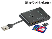 ; Kartenleser zum Lesen von SD und microSD externe Compactflash Kartenlese Memory CF Adapter 